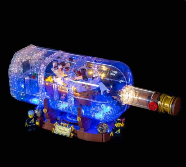 LED-Beleuchtungs-Set für LEGO® Ship in a Bottle #21313